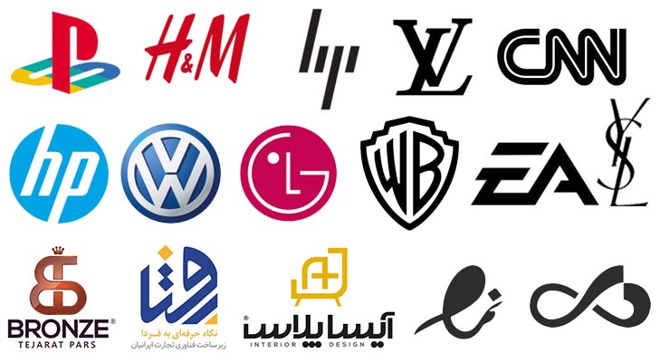 Monogram logo or letter mark - انواع لوگو